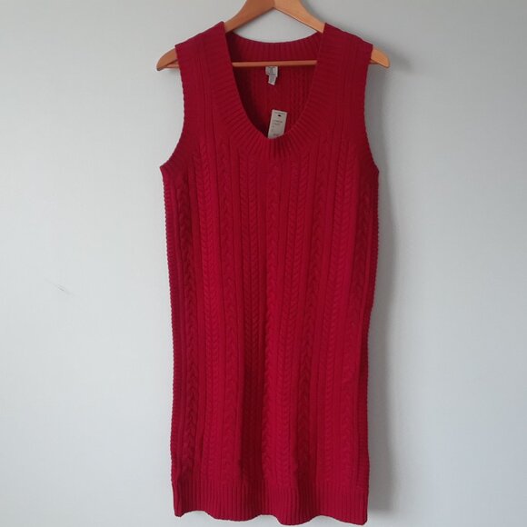 NWT Tristan 50% Wool 50% Pima Cotton Sweater Dress - Picture 2 of 11